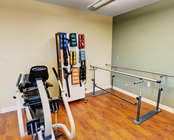 exercise and physical therapy room