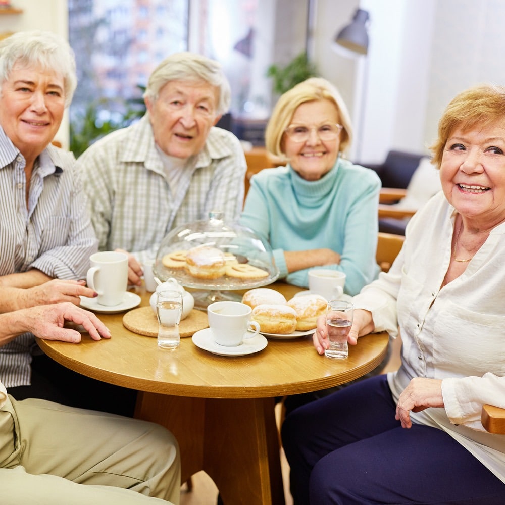 friends enjoying pastries