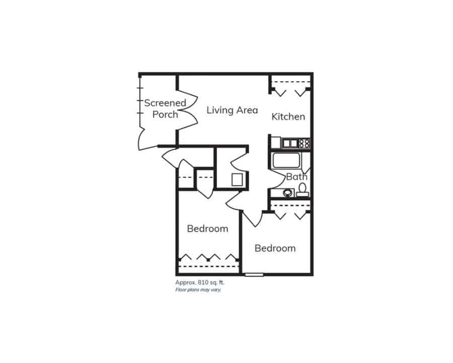 Two-Bedroom floorplan