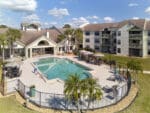 outdoor community pool and deck area