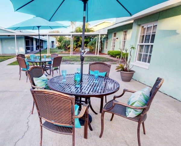 community courtyard patio