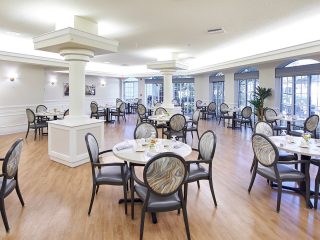 large dinning room ready to serve