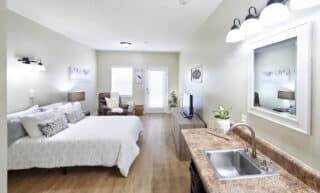 Assisted living model apartment